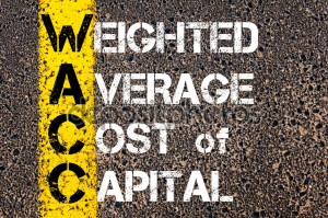 Acronym WACC as Weighted Average Cost of Capital